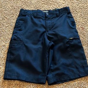 Navy cargo shorts